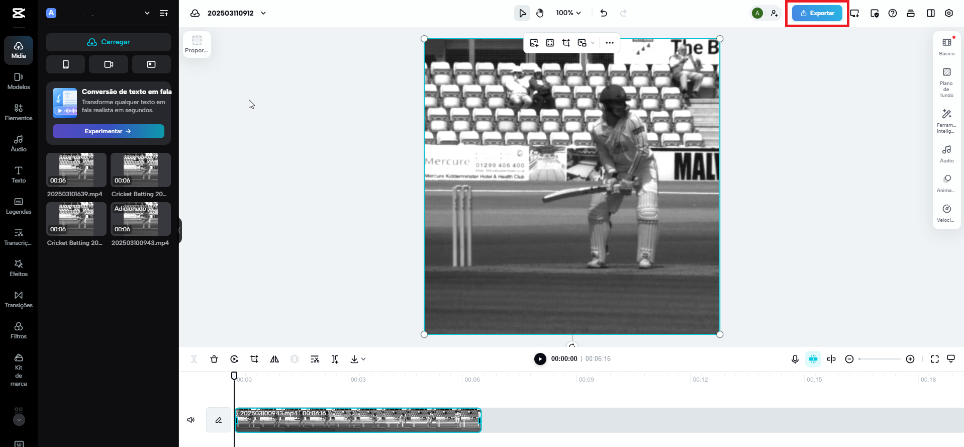 CapCut Home Page