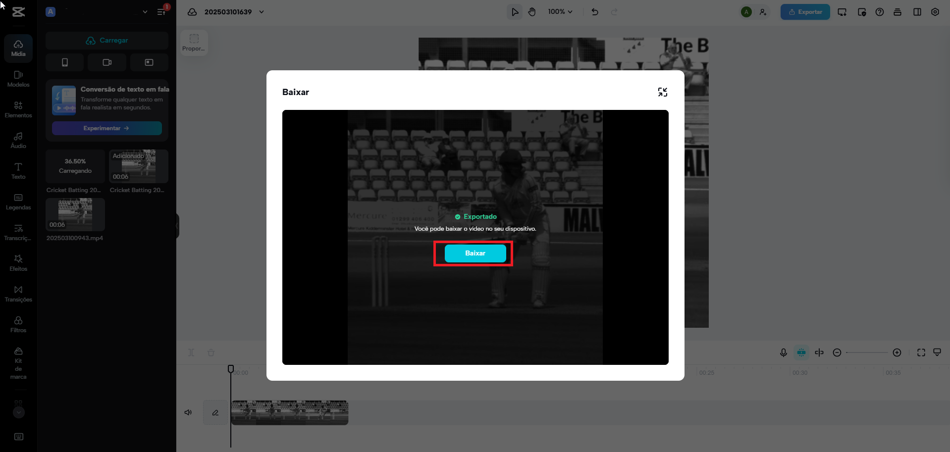 CapCut Home Page